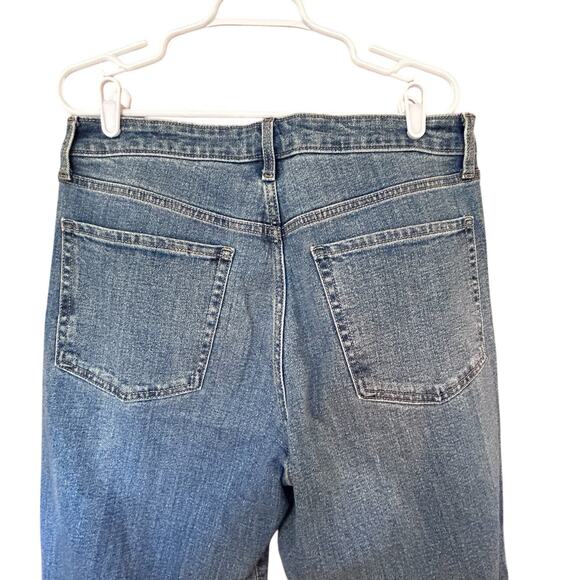 OLD NAVY O.G. Loose Women’s Straight Leg High Rise Blue Denim Jeans Size 12 - Picture 6 of 11
